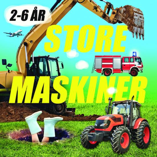 traktor, gravemaskine, brandbil