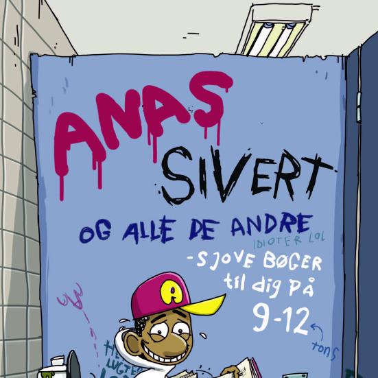 Billede af Anas der sidder på toilet 