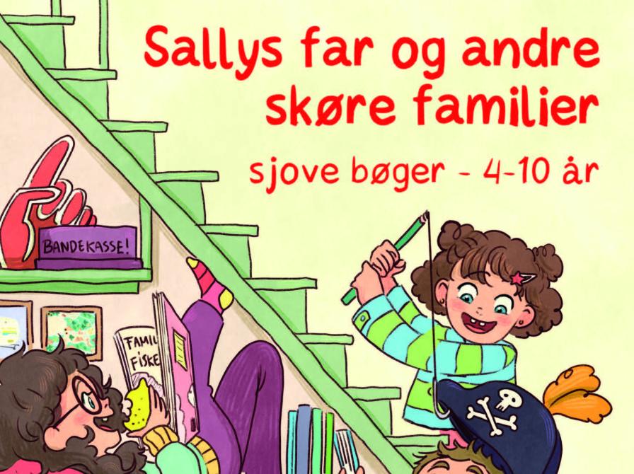 Billede af en far og tre børn 