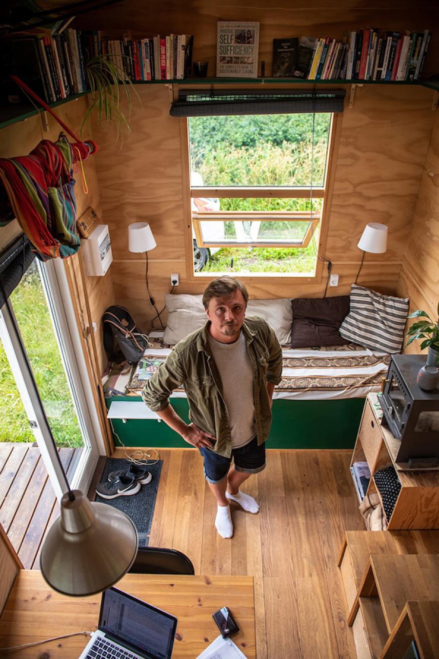 Anders Boisen bor i et tiny house på hjul